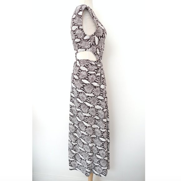 A.L.C. Python print cutout Beale maxi dress - Picture 5 of 10
